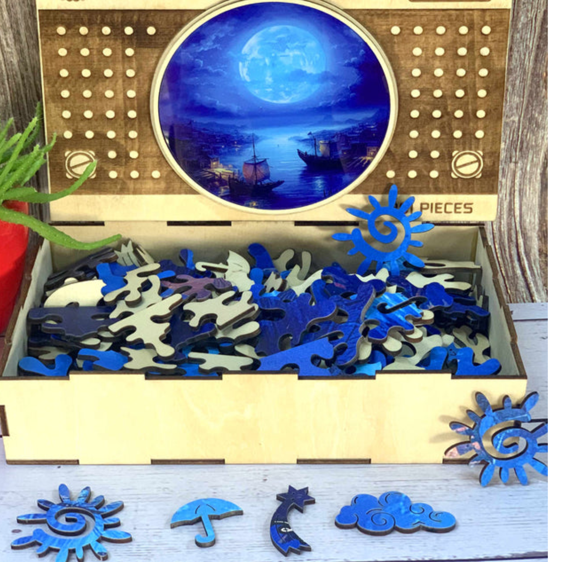 Bluemoon wooden puzzle